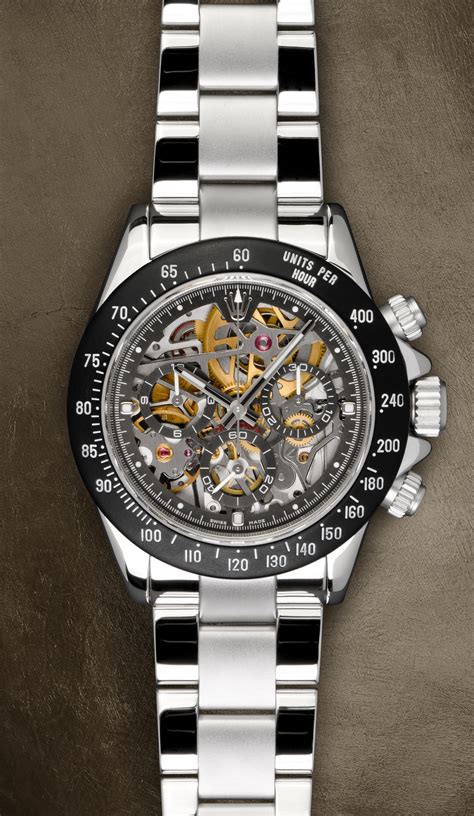 daytona skeleton rolex|rolex daytona custom diamond.